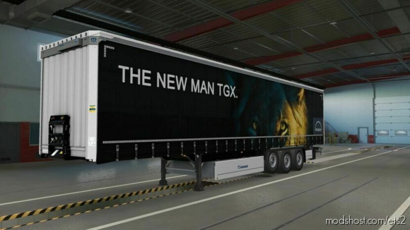 ETS2 MAN Skin Mod: “THE NEW MAN TGX” Painting For Trailers (Featured)