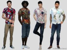 Sims 4 Adult Clothing Mod: Pocket Button Shirts (Featured)