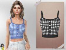 Sims 4 Elder Clothing Mod: Arianna Tank TOP (Image #2)