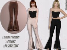 Sims 4 Everyday Clothes Mod: Camila Trousers (Featured)