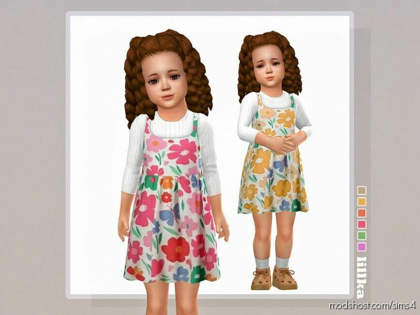 Sims 4 Female Clothes Mod: Zuzanna Dress (Featured)