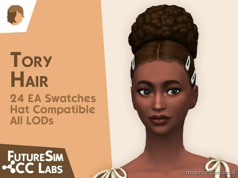 Sims 4 Female Mod: Tory Hair (Featured)