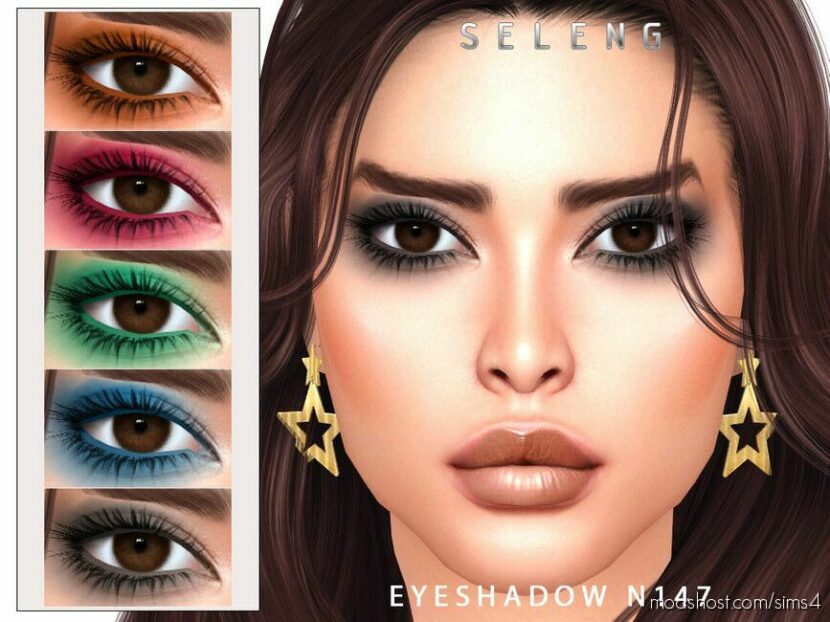 Sims 4 Eyeshadow Makeup Mod: N147 (Featured)