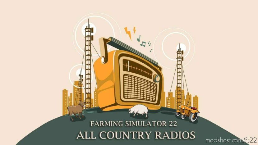 FS22 Mod: ALL Country Radios V4.0 (Featured)