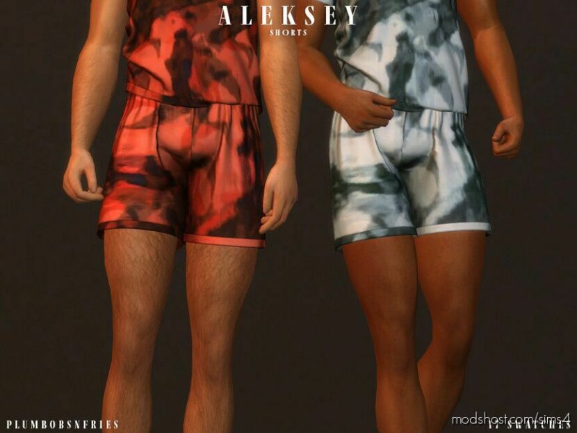 Sims 4 Elder Clothes Mod: Aleksey Shorts (Featured)