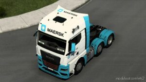 ETS2 MAN Mod: Skin Maersk MAN TGX 2020 By Rodonitcho Mods 1.47 (Image #3)