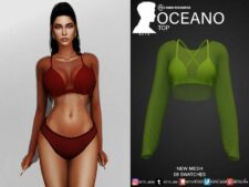 Sims 4 Elder Clothes Mod: Oceano (TOP) (Featured)