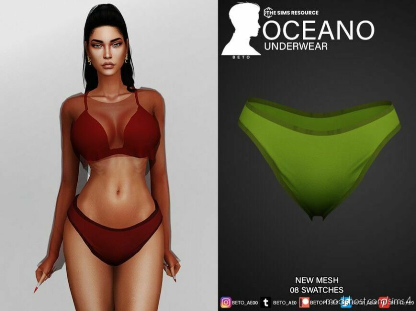 Sims 4 Everyday Clothes Mod: Oceano (Underwear) (Featured)