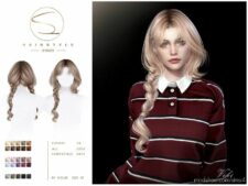 Sims 4 Female Hair Mod: Double Long Braid 010523 (Viki) (Featured)