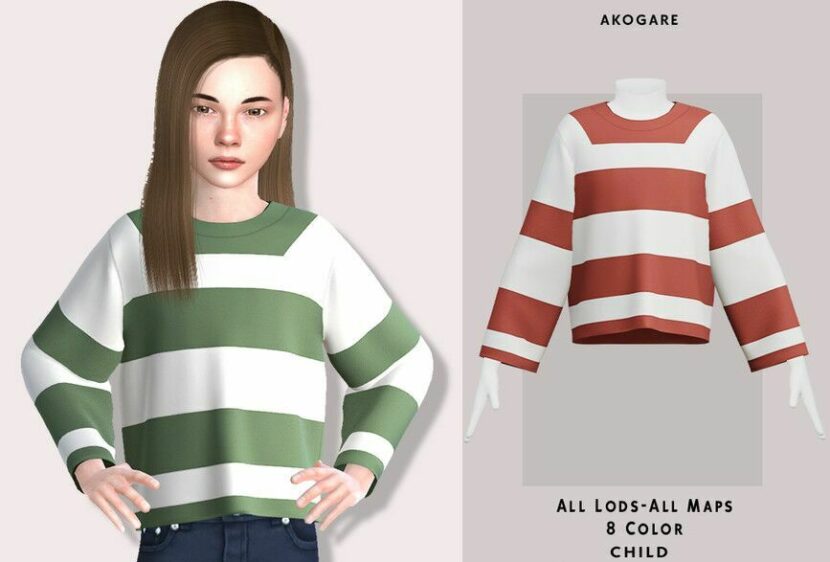 Sims 4 Female Clothes Mod: Maia TOP (Featured)