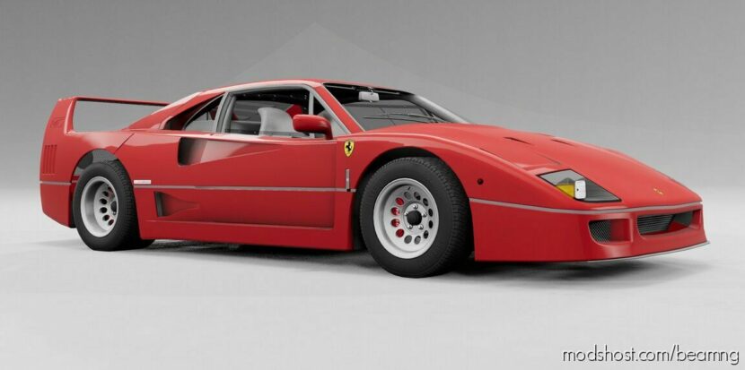 BeamNG Ferrari Car Mod: F40 V2.5 0.28 (Featured)