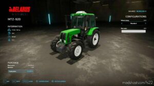 FS22 MTZ Tractor Mod: 920 (Image #2)