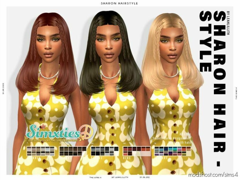 Sims 4 Female Mod: Simxties Sharon Hairstyle (Featured)