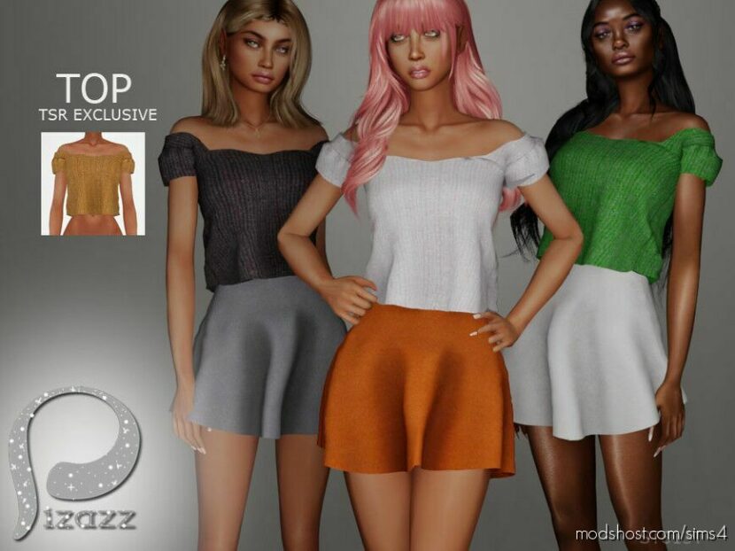 Sims 4 Adult Clothes Mod: Summer FUN TOP (Featured)