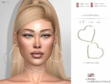 Sims 4 Female Accessory Mod: Lovefool (Earrings) (Featured)