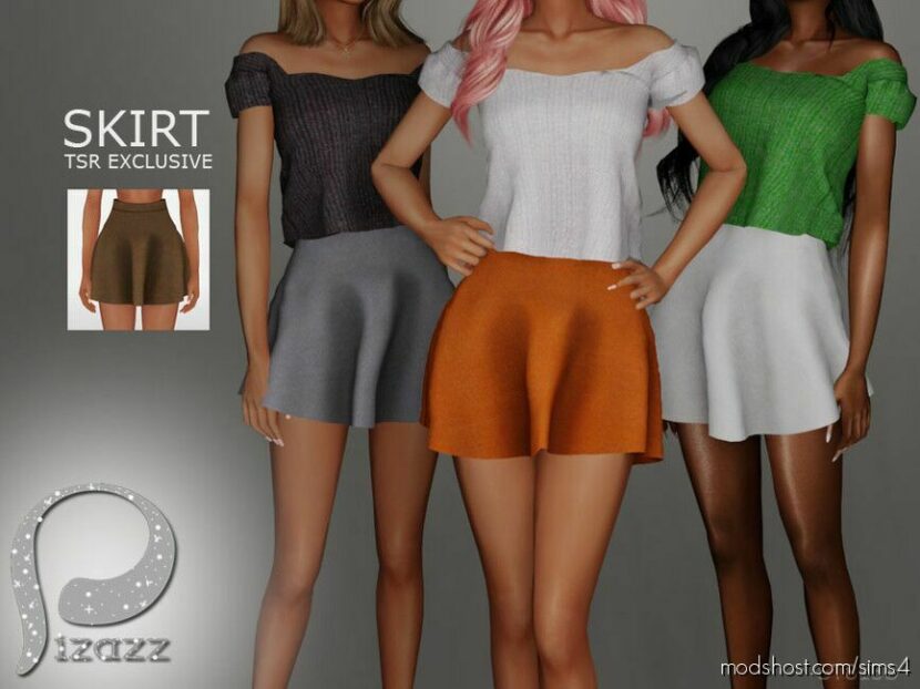 Sims 4 Adult Clothes Mod: Summer FUN Skirt (Featured)