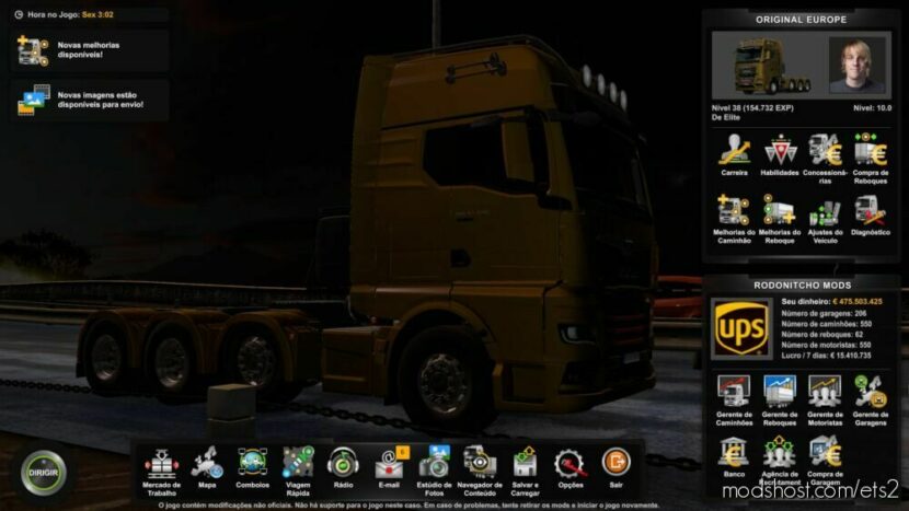 ETS2 Save Mod: Profile Original Europe By Rodonitcho Mods V1.2 1.47 (Featured)