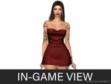 Sims 4 Elder Clothes Mod: Lory (Dress) (Image #2)