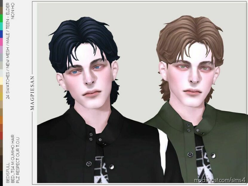 Sims 4 Male Mod: Gumiho Hair (Featured)