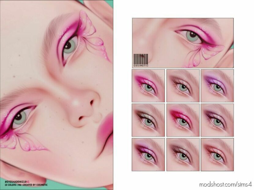 Sims 4 Eyeshadow Makeup Mod: N219 (Featured)