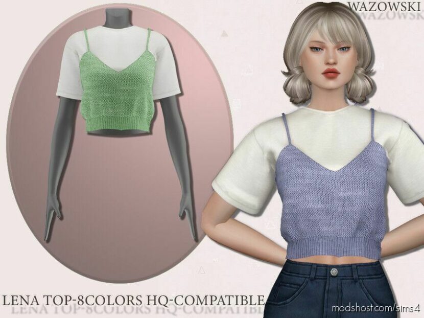 Sims 4 Elder Clothes Mod: Lena TOP (Featured)