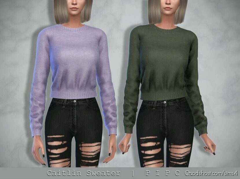 Sims 4 Party Clothes Mod: Caitlin Sweater II (Featured)