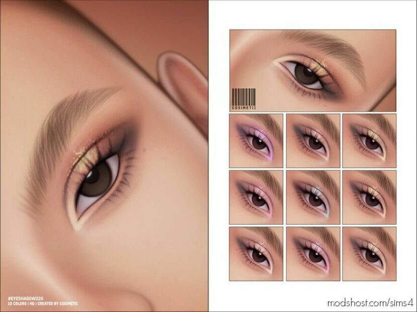 Sims 4 Eyeshadow Makeup Mod: N220 (Featured)