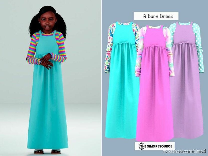 Sims 4 Female Clothes Mod: Nashly Dress (Featured)