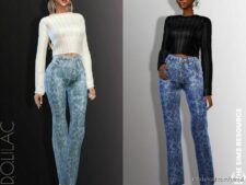 Sims 4 Female Clothes Mod: Cashmere Sweater DO886 (Image #2)