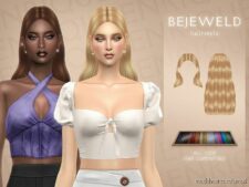 Sims 4 Female Mod: Bejeweld Hairstyle (Featured)