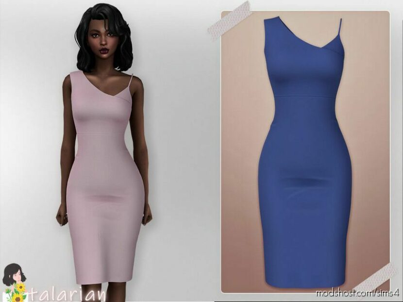 Sims 4 Adult Clothes Mod: Adalyn Dress (Featured)