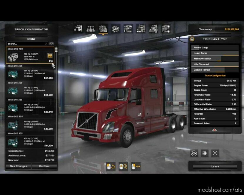 ATS Volvo Part Mod: VNL 750HP 1.47 (Featured)