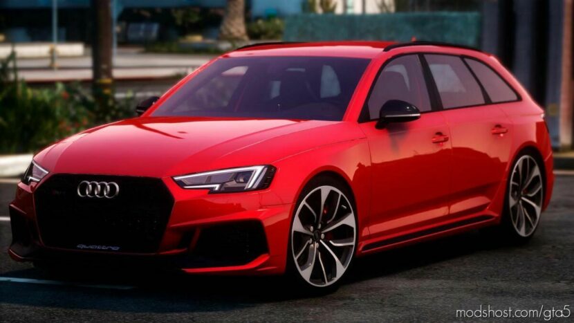 GTA 5 Audi Vehicle Mod: 2019 Audi RS4 Avant Add-On | Tuning (Featured)