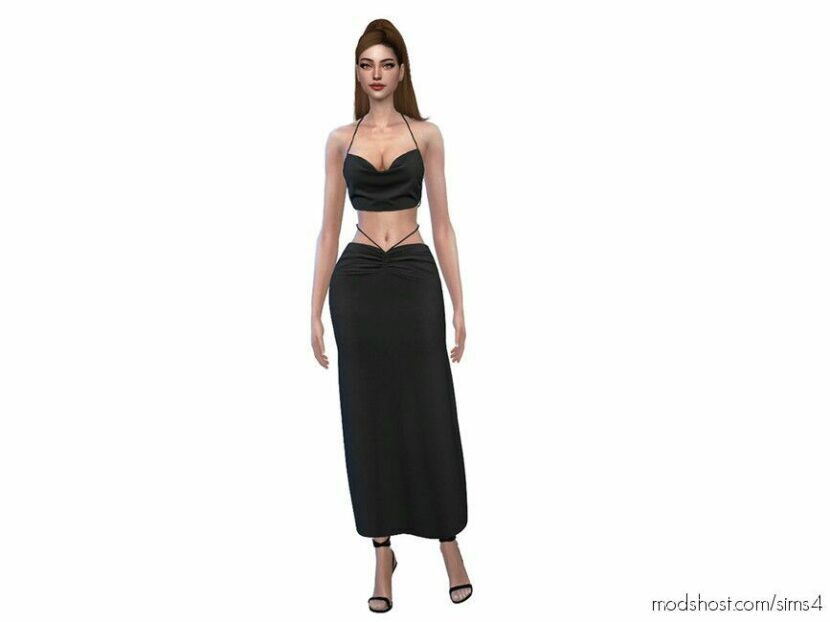 Sims 4 Female Clothes Mod: Christina TOP (Featured)