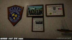 GTA 5 Map Mod: Raccoon Police Department – S.t.a.r.s Textures From Resident Evil 3 (Image #3)