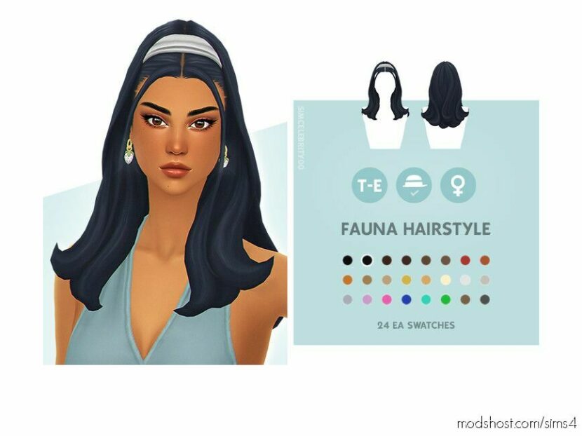 Sims 4 Female Mod: Fauna Hairstyle (Featured)