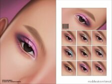 Sims 4 Female Makeup Mod: Glitter Eyeshadow | N221 (Featured)