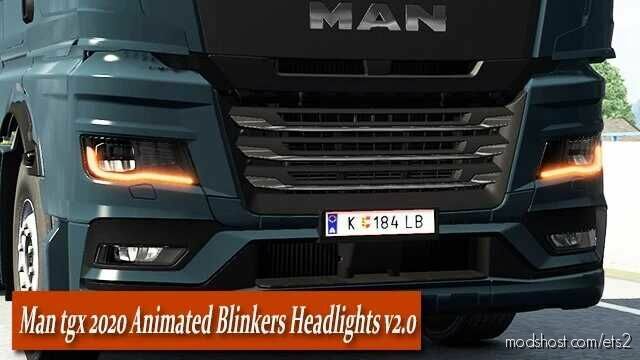 ETS2 MAN Part Mod: TGX 2020 Animated Blinkers Headlights V2.0 (Featured)