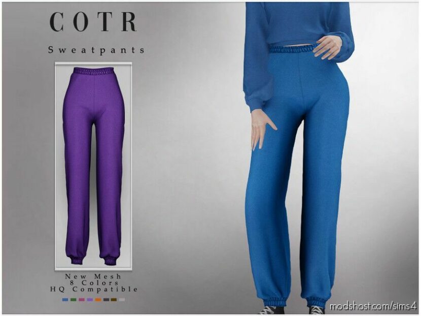 Sims 4 Female Clothes Mod: Chordoftherings Sweatpants B-69 (Featured)