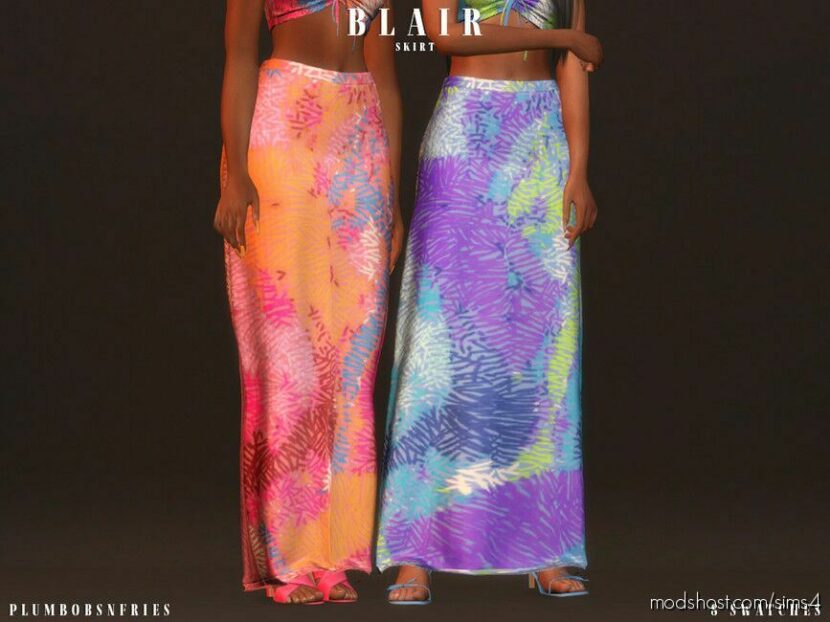 Sims 4 Elder Clothes Mod: Blair Skirt (Featured)