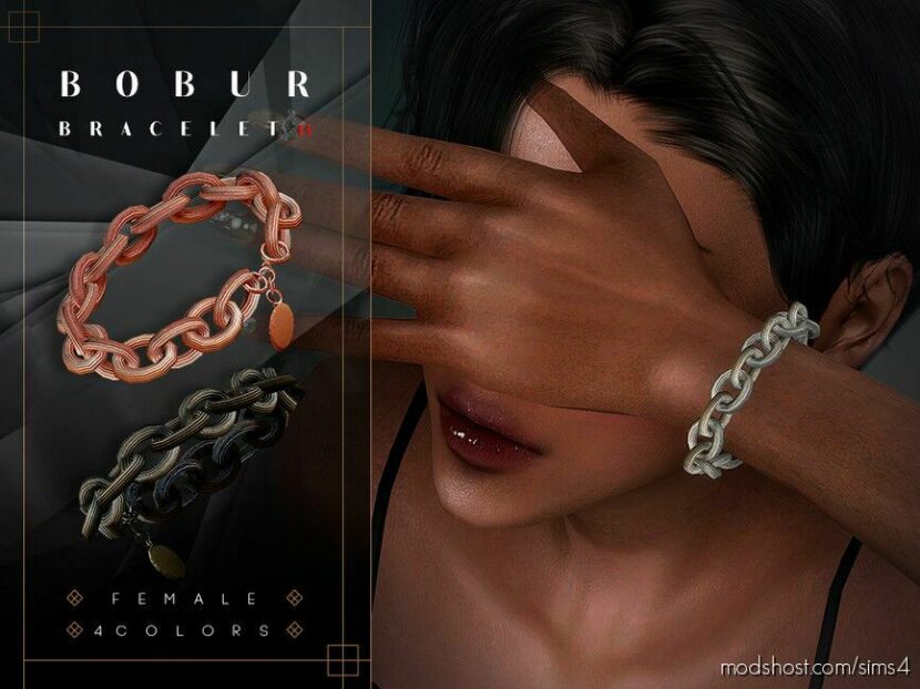 Sims 4 Accessory Mod: Bracelet With Fluted Chains (Featured)