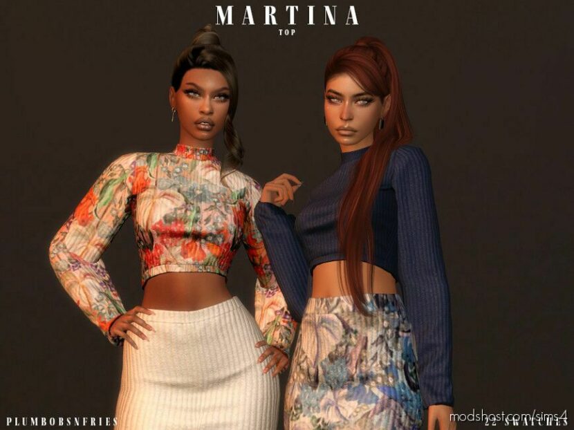 Sims 4 Everyday Clothes Mod: Martina | TOP (Featured)