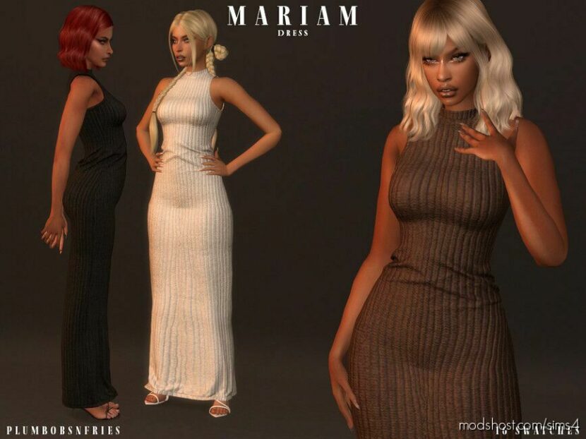 Sims 4 Adult Clothes Mod: Mariam Dress (Featured)