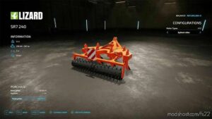 FS22 Cultivator Mod: Lizard SR7 240 V1.1 (Image #2)