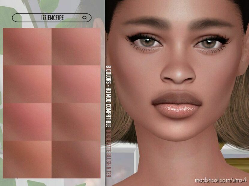 Sims 4 Female Makeup Mod: IMF Nicholette Blush N.129 (Featured)