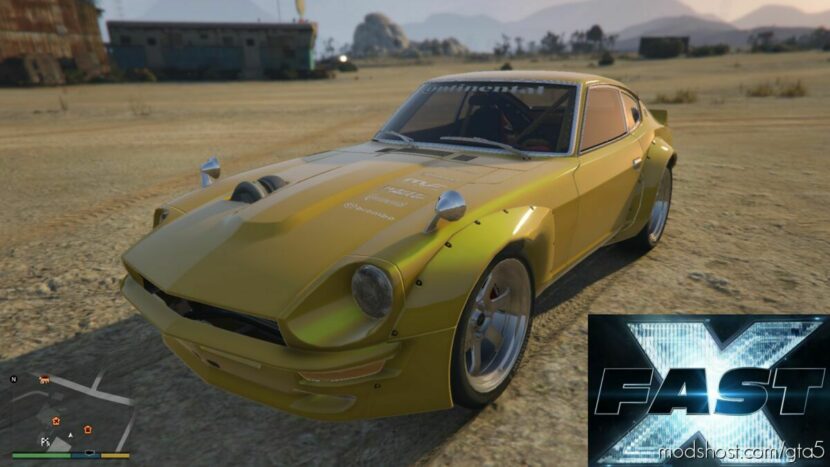 GTA 5 Nissan Vehicle Mod: 240Z Fast X Add-On | Vehfuncs V V0.1 (Featured)