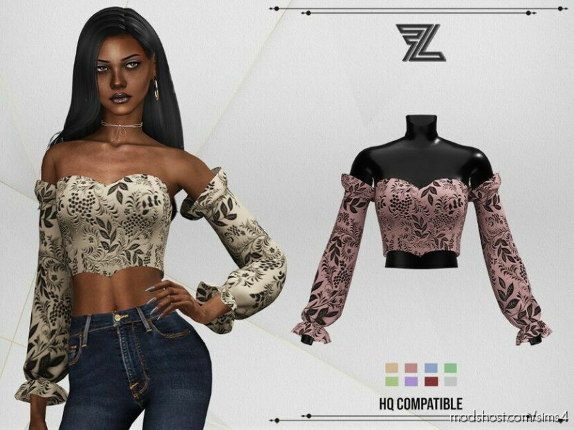 Sims 4 Female Clothes Mod: Tanya Corset (Featured)