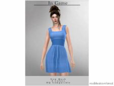 Sims 4 Female Clothes Mod: Chordoftherings Mini Dress D-228 (Image #2)