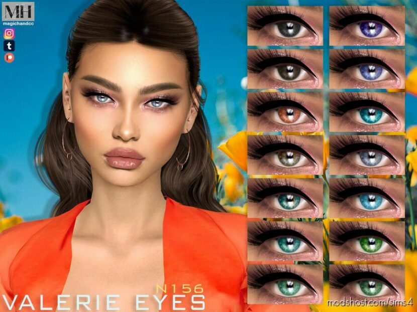 Sims 4 Mod: Valerie Eyes N156 (Featured)