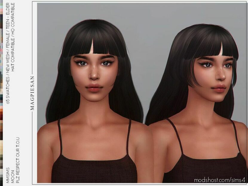 Sims 4 Female Mod: Moon Hair (Featured)